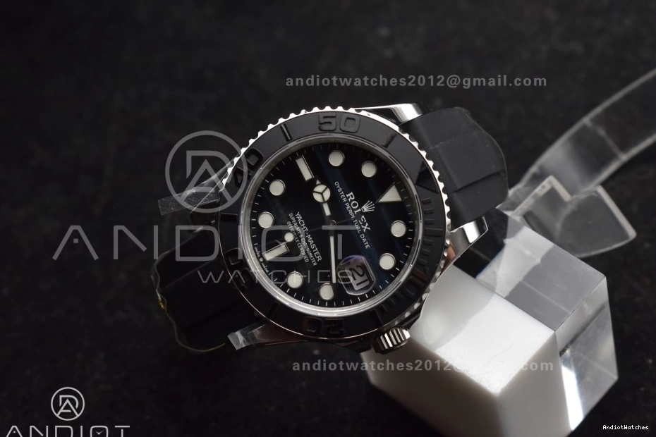 Eye Edition Gold 1:1 1214 Falcon's Oyster Dial (Tungsten 226659 Heavy Factory Best 42mm SmartChoice Version) VR3235 Bezel Ceramic Yacht-Master on Strap flex 0402